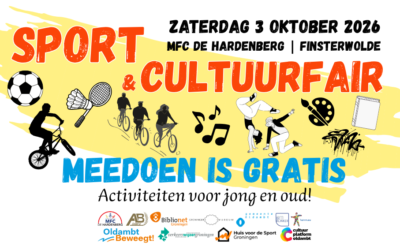 Zaterdag 3 oktober: de Sport- en Cultuurfair