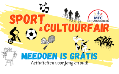 Zaterdag 3 oktober: de Sport- en Cultuurfair